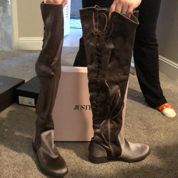 JustFab Shoes - Brand new never worn thigh high boots